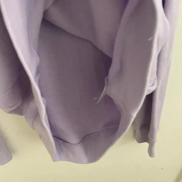 J. Crew Women's SZ XL Light Blue Button Mock Neck Sweatshirt Pullover Fleece Top - Picture 5 of 7